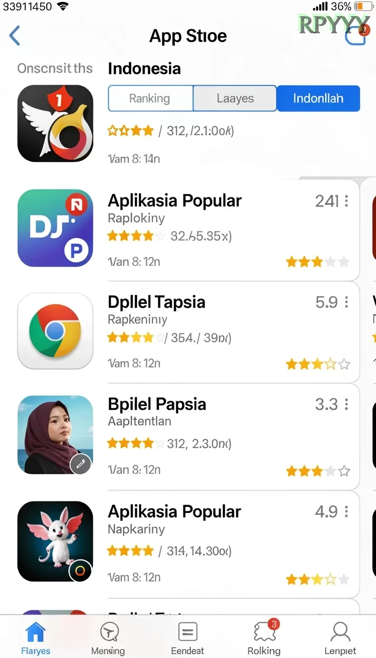 Cuplikan layar EVIP3 — pengaturan akun