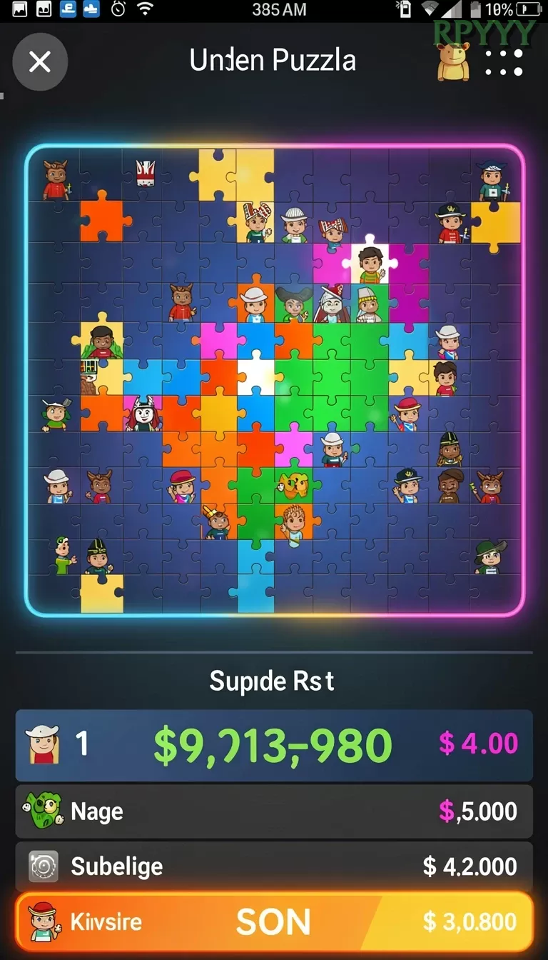 Cuplikan layar NV77 — menu navigasi