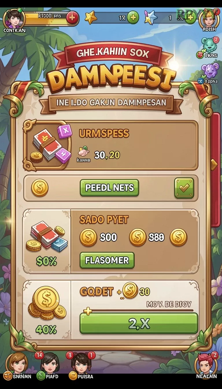 Cuplikan layar ANGSA4D — menu navigasi