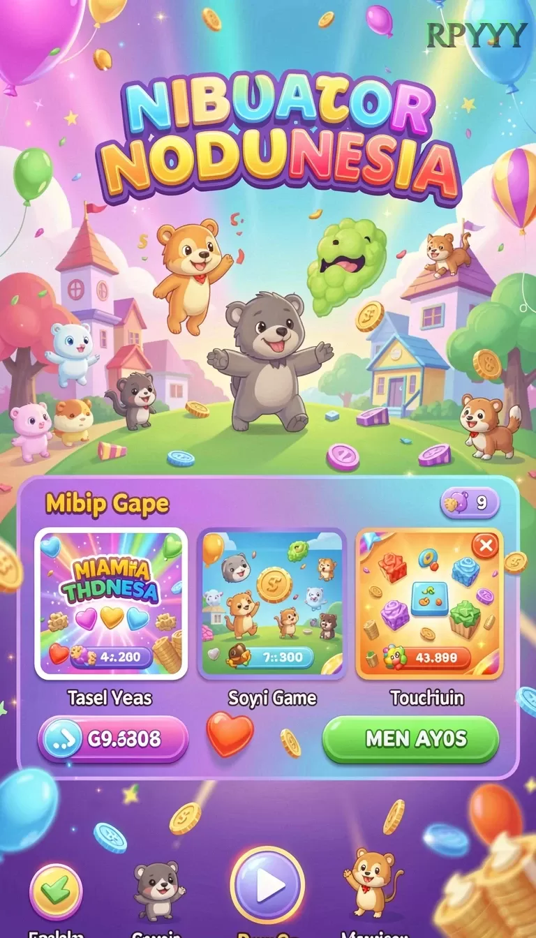 Cuplikan layar RP8 — menu navigasi